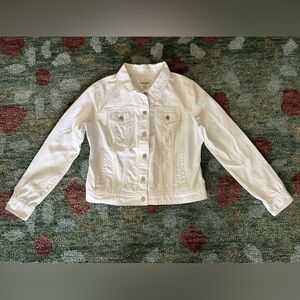 GAP JEAN JACKET WHITE LARGE 2012! LIKE NEW NO FLAWS